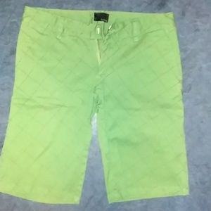 Green Hurley Bermuda shorts